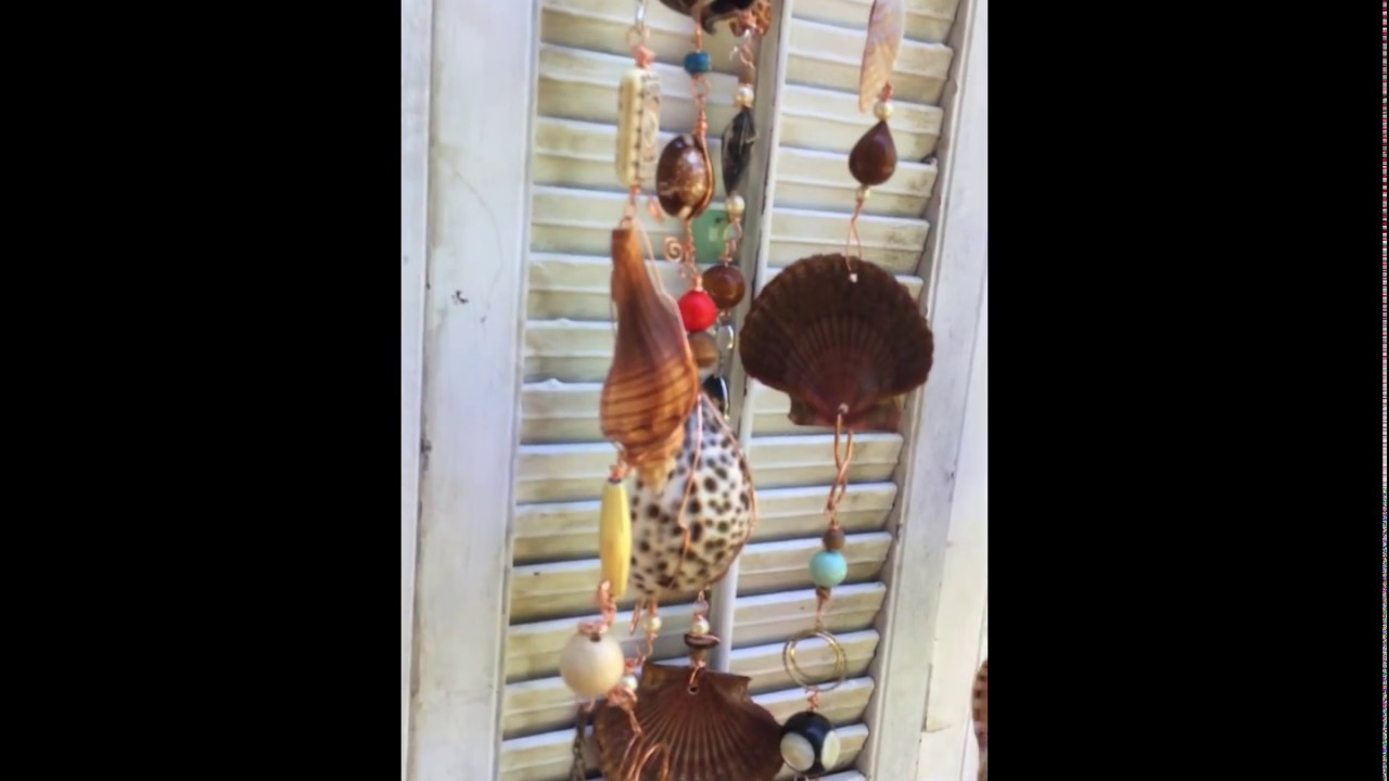Driftwood Wind Chime using shells, beads: All the Bells and Whistles