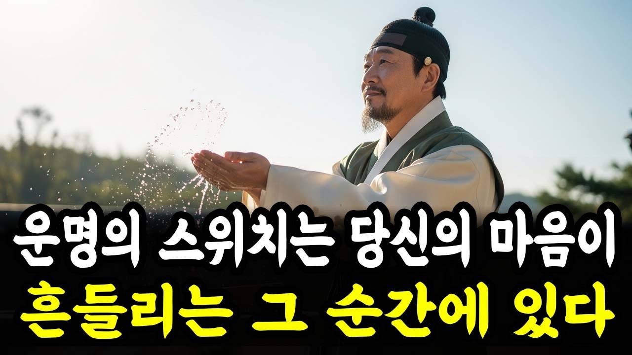 운명의 스위치는 당신의 마음이 흔들리는 그 순간에 있다 | 인생 철학 | 고인의 가르침