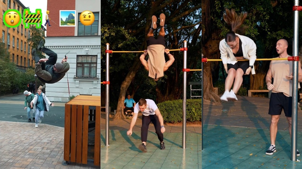 Epic Parkour in Public || Best of Kirya Kolesnikov