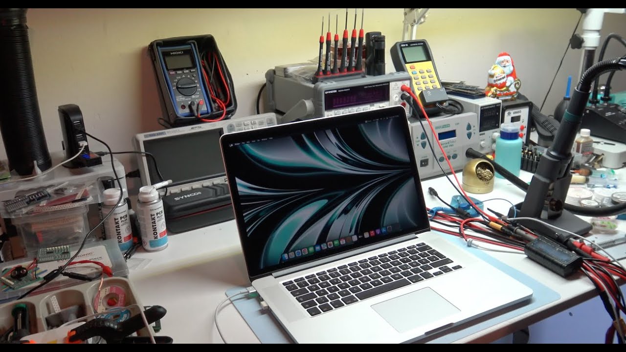 #laptop #macbookpro A1398 doesn't power on . لبتاپ مک بوک پرو روشن نمیشود