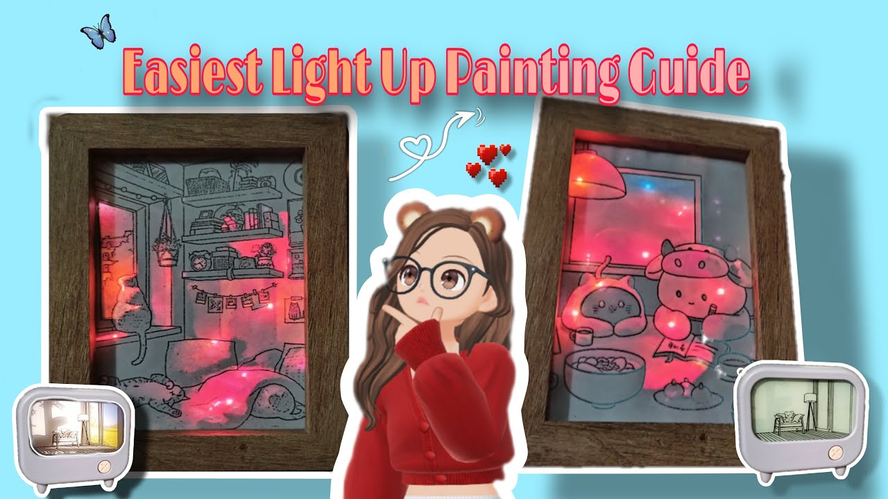 DIY Light Painting Tutorial | How to make a Light Up Painting Lamp