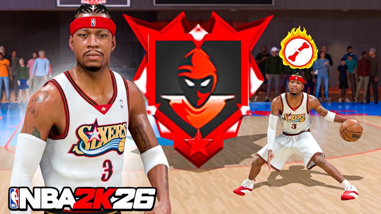 This ALLEN IVERSON BUILD is UNGUARDABLE in RANDOM REC on NBA 2K26