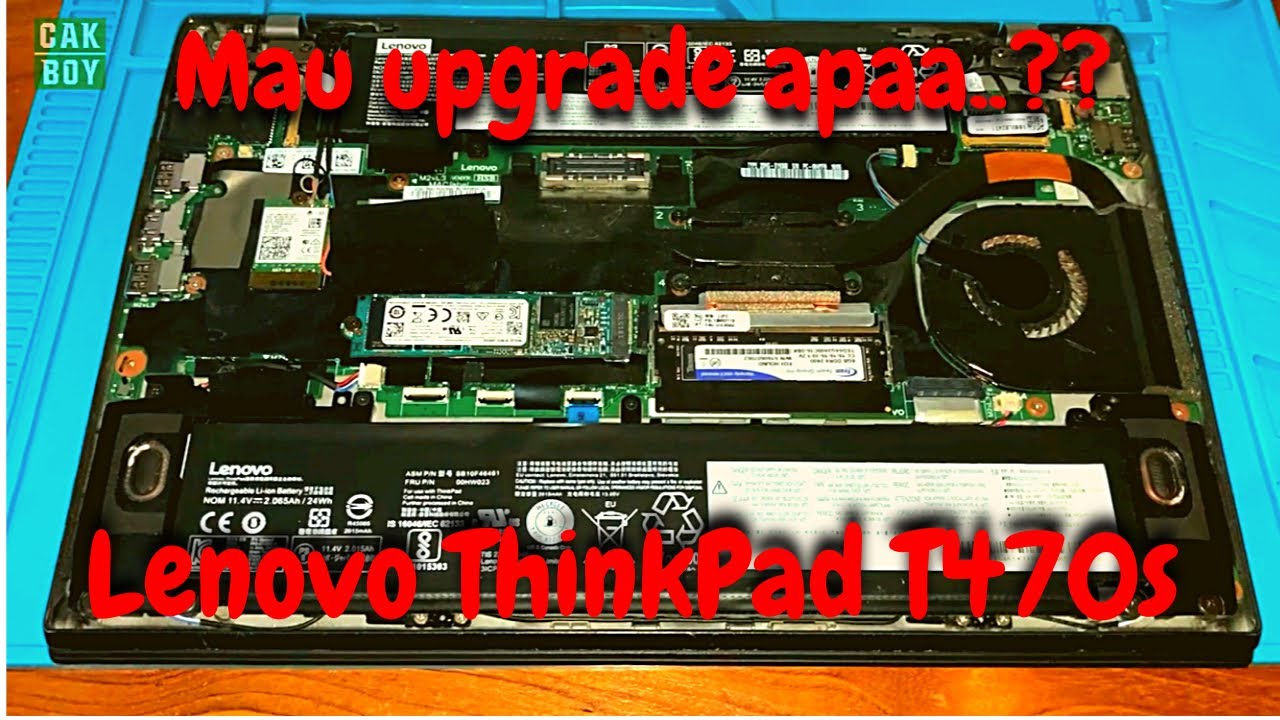 Yang bisa di upgrade pada LENOVO ThinkPad T470s ???