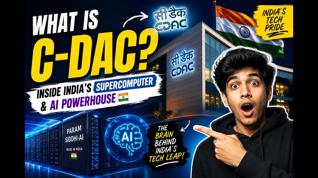 What is C-DAC? Inside India&rsquo;s Supercomputer & AI Powerhouse 🇮🇳