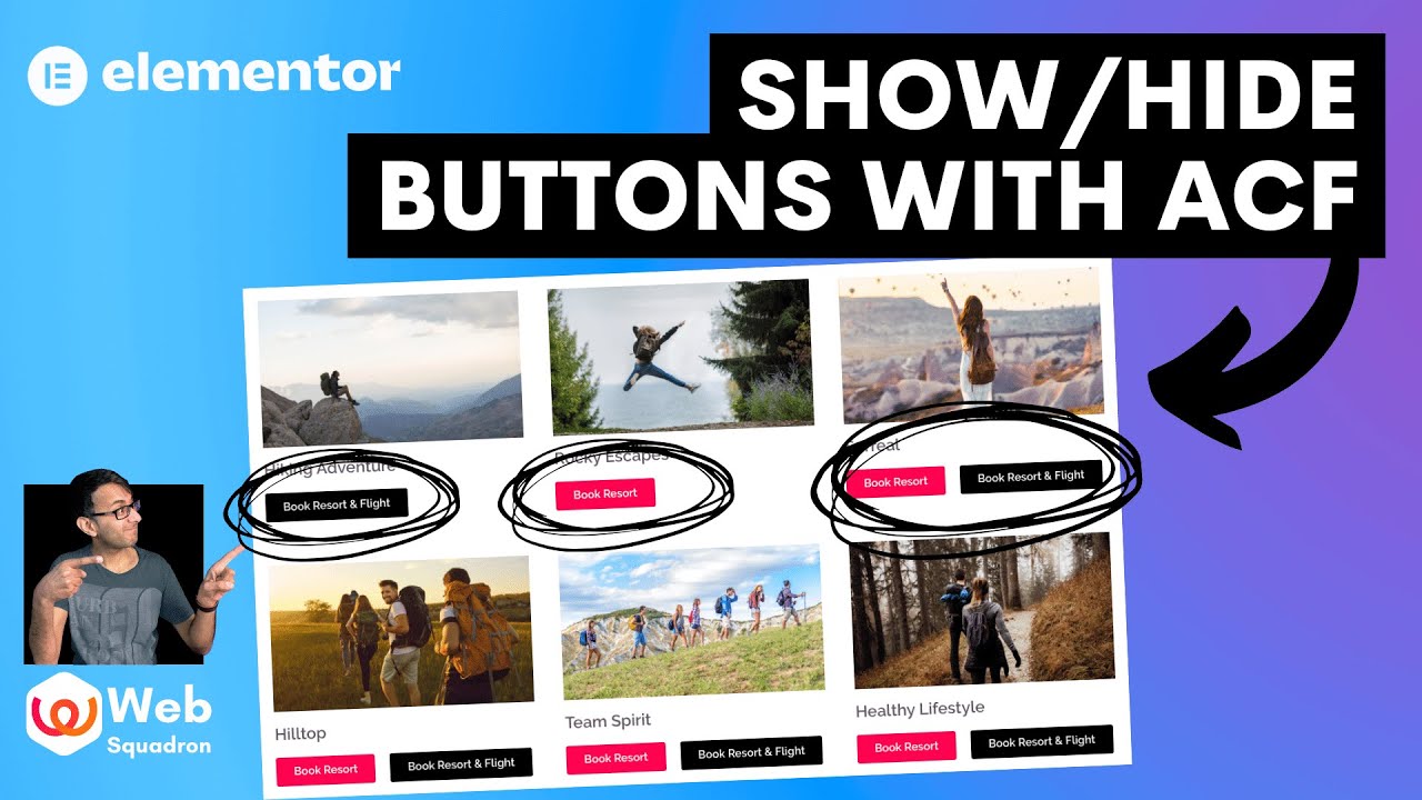 Show & Hide Buttons in Loop Grid with ACF Trick - Advanced Custom Field - Elementor Pro Wordpress