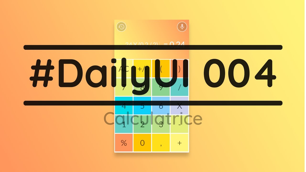 #DailyUI 004 - Casser les codes