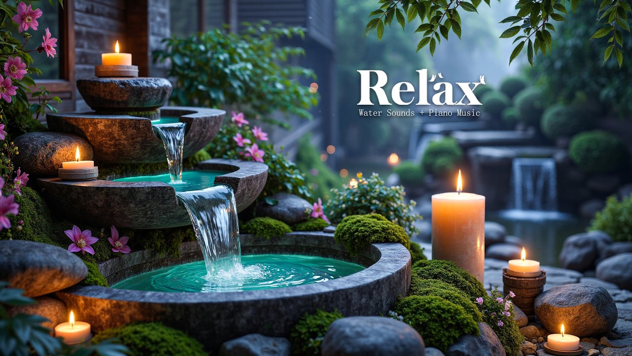 Relaxing Piano Music & Soothing Water Sounds 🌿 Instant Peace of Mind, Calm Anxiety and Deep Sleep