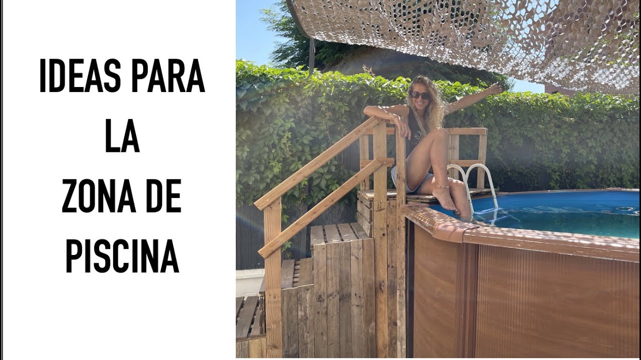 IDEAS zona PISCINA 🏊🏻‍♀️💦 | DIY escalera de madera |
