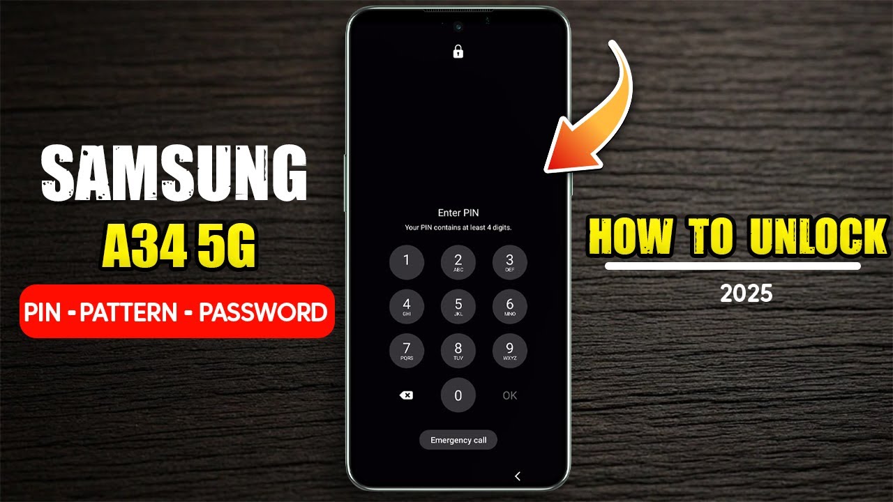 Unlock Samsung Galaxy A34 5G Forgotten Pattern/Pin/Password Without PC (2025).