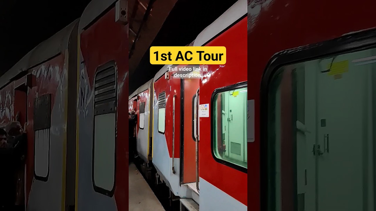 1st AC TOUR Delhi to Ayodhya Train #trainvideo #trainvlog #tranding