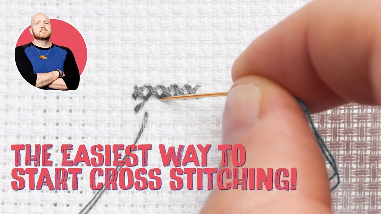 How To Start Cross Stitch Without A Knot | Mr X Stitch