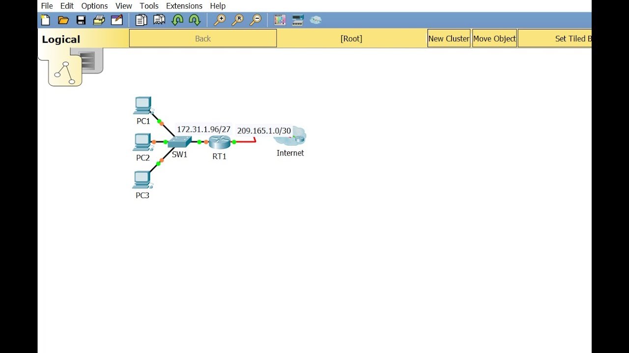 [CCNA v6] Packet Tracer 4.2.2.12 Configuring Extended ACLs Scenario 3