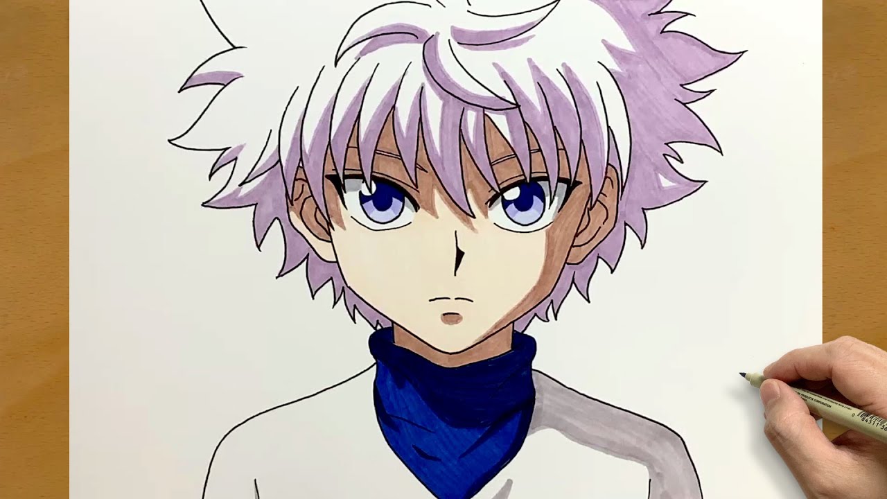 How to Draw Killua Zoldyck Step by Step || Easy Anime Drawing for Beginners || Killua Drawing