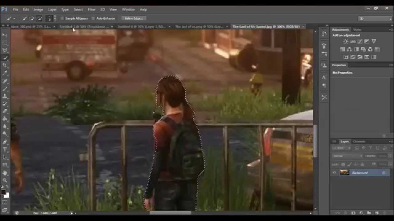 The Last of Us photoshop cover speed art (xbox 360 concept)
