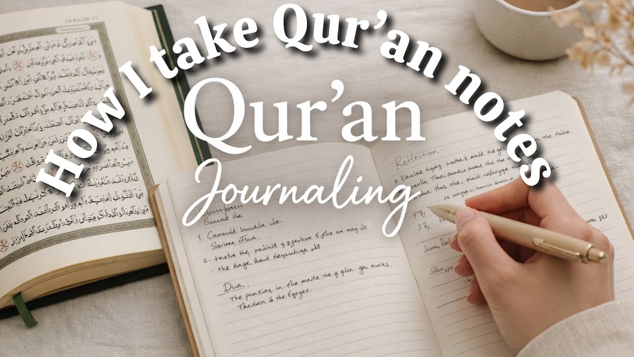 How I Take Qur’an Notes 📚| Simple Qur’an Journaling for Beginners🎀 #quranjournaling #thatgirlzeen