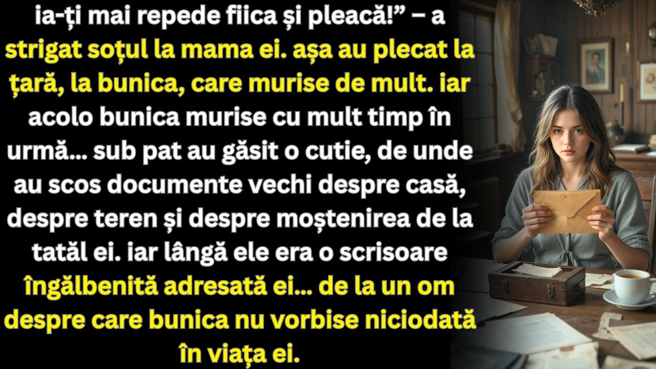 Ia ți fiica bolnavă și pleacă, a spus soțul  Dar secretul bunicii a schimbat totul