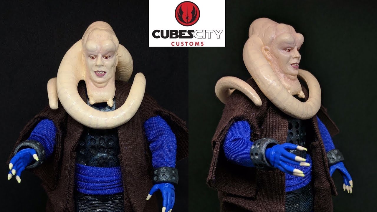 Star Wars custom Bib Fortuna robes tutorial 1:12th scale