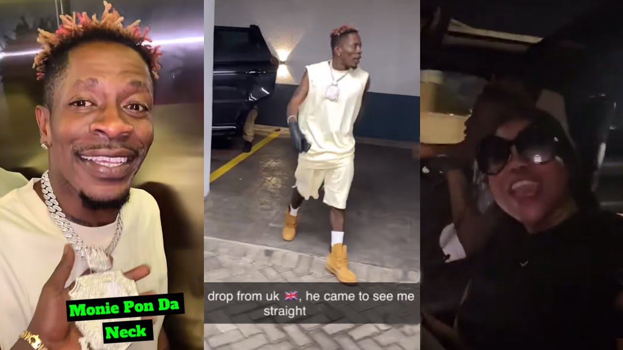 Shatta Wale And Girlfriend Maali Return To Ghana From UK, Vibe To Stonebwoy Song And Incoming