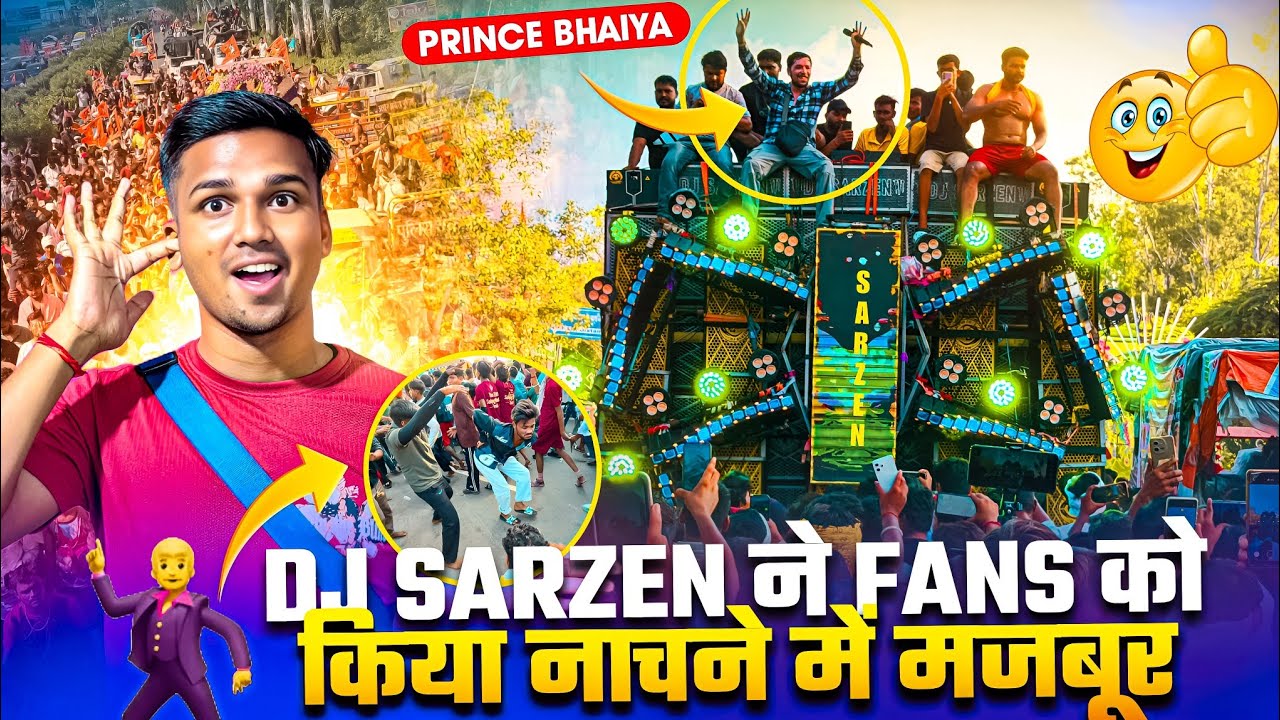 Dj Sarzen Haridwar Kawad Yatra Roadshow 🔥 Public को किया नाचने में मजबूर 😱 इतना Craze 🥵