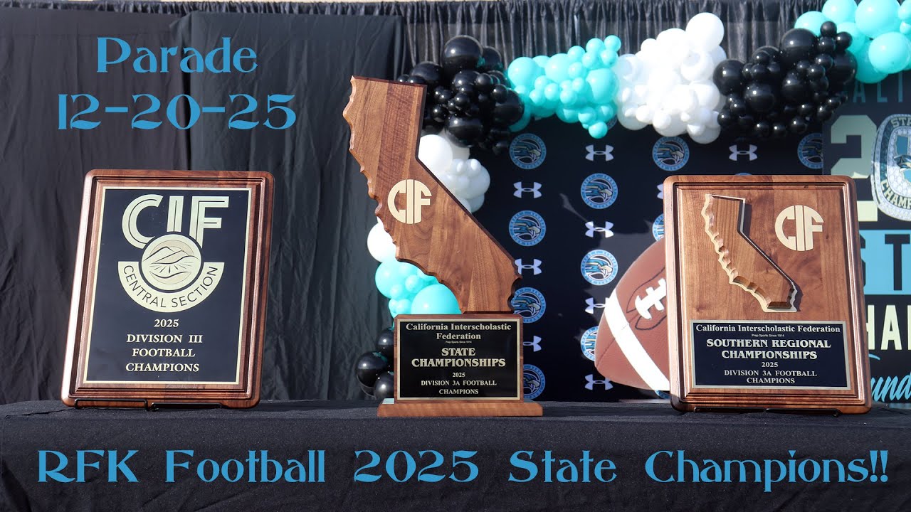 2025 RFK FOOTBALL STATE CHAMPIONS PARADE 12-20-25