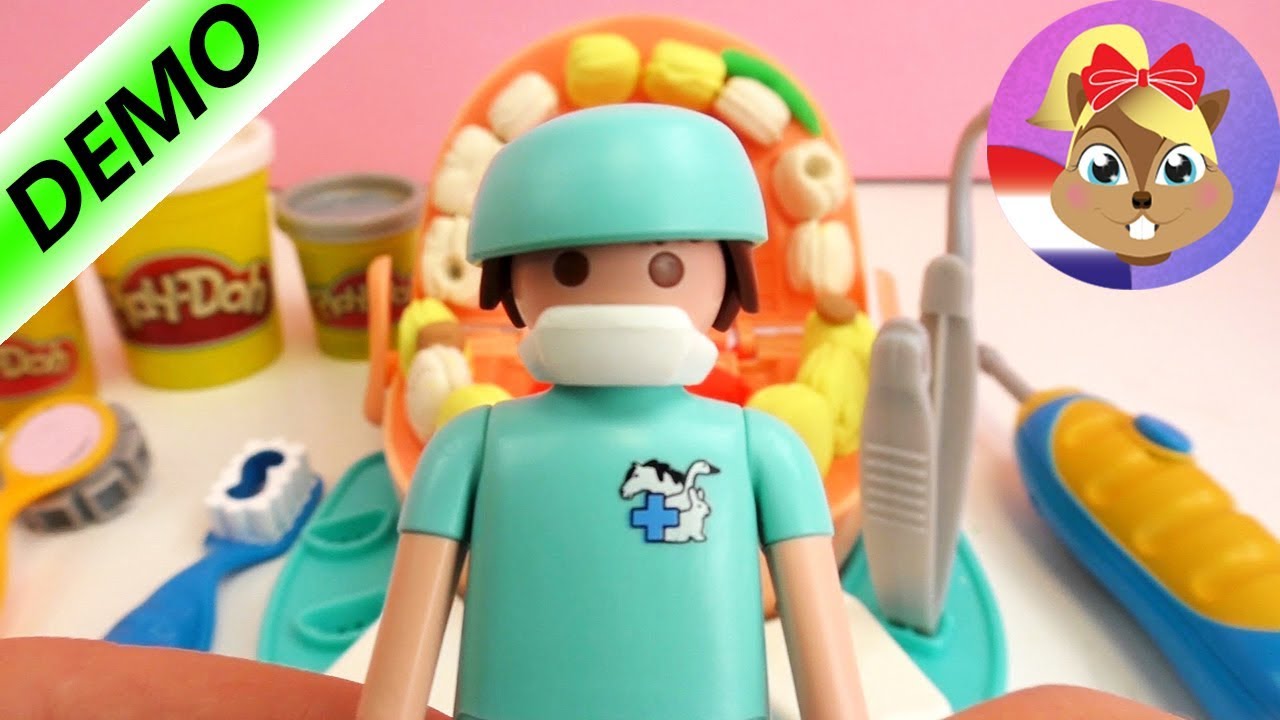 Play Doh Dr. Wiebeltand met gouden tanden van intelligente klei - play doh nederlands