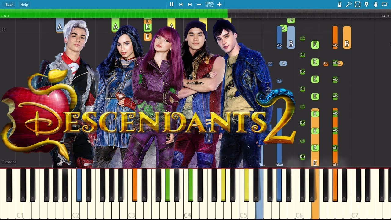IMPOSSIBLE REMIX - Space Between - Descendants 2 OST - Piano Cover