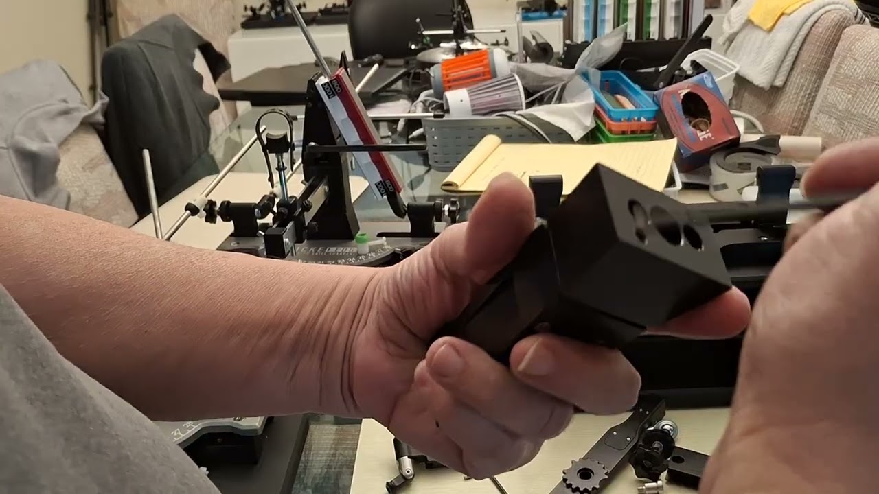 6 of 9- Removing Dual-Cam Vise.  Locking system is discussed. (installation continues).