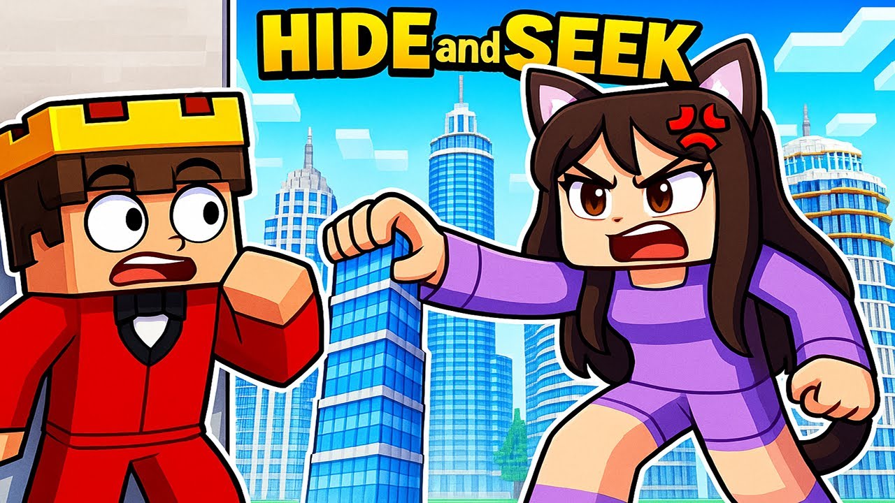 KLEIN vs RIESIG Hide and Seek in Minecraft!