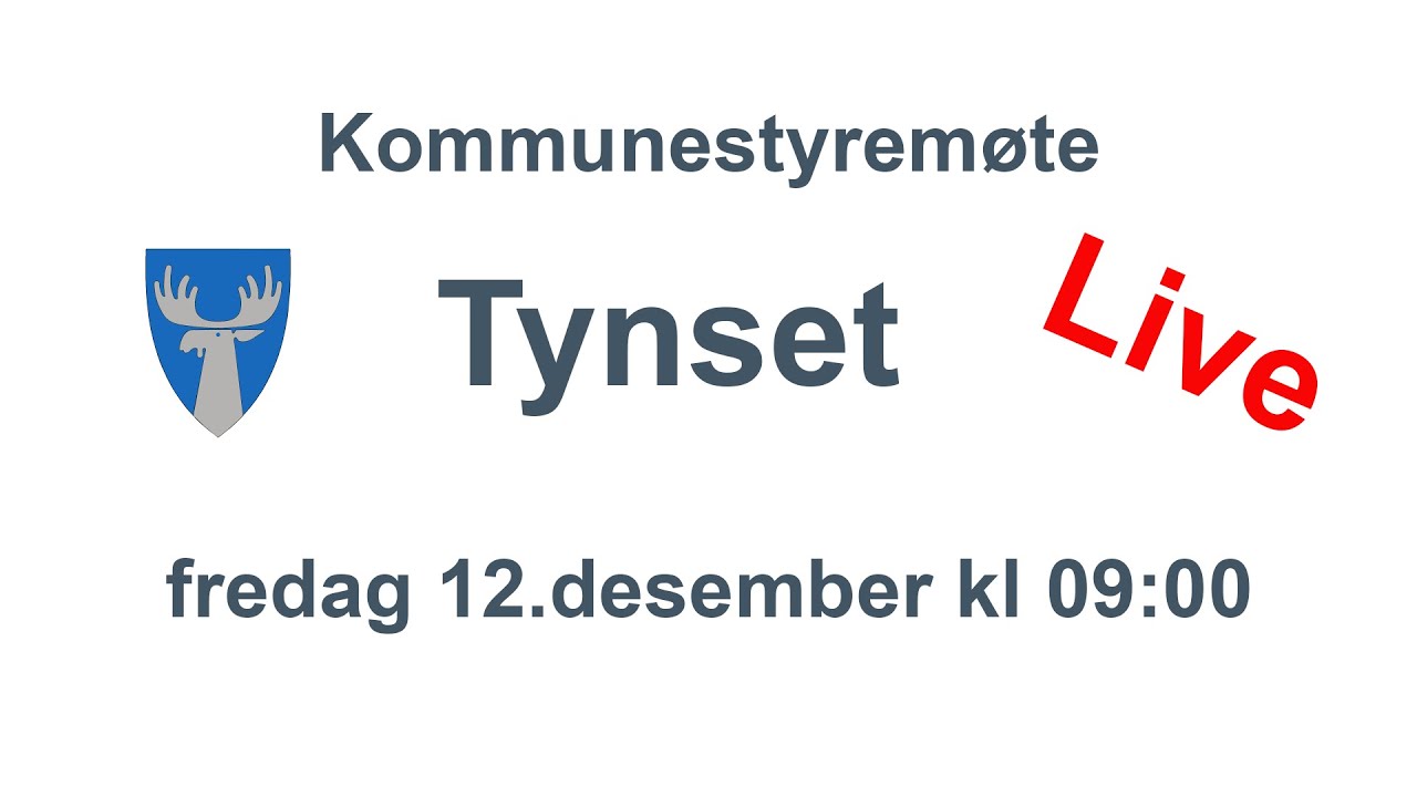 Kommunestyremøte Tynset, desember 2025