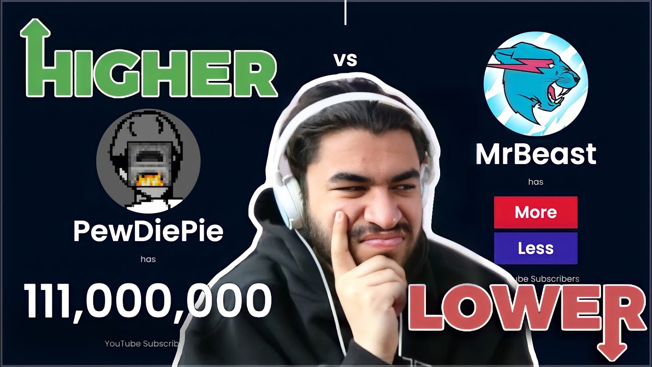 Higher Or Lower But It's YouTube Subscribers&hellip;