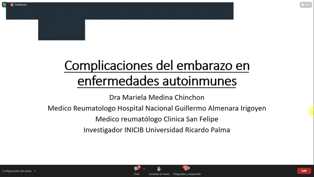 Complicaciones del Embarazo en Enfermedades Autoinmunes 1/1