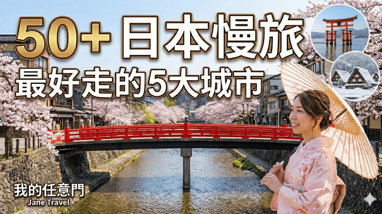 別再去人擠人了！嚴選日本5個適合50+熟齡慢旅城市：好走、不累、超有質感！