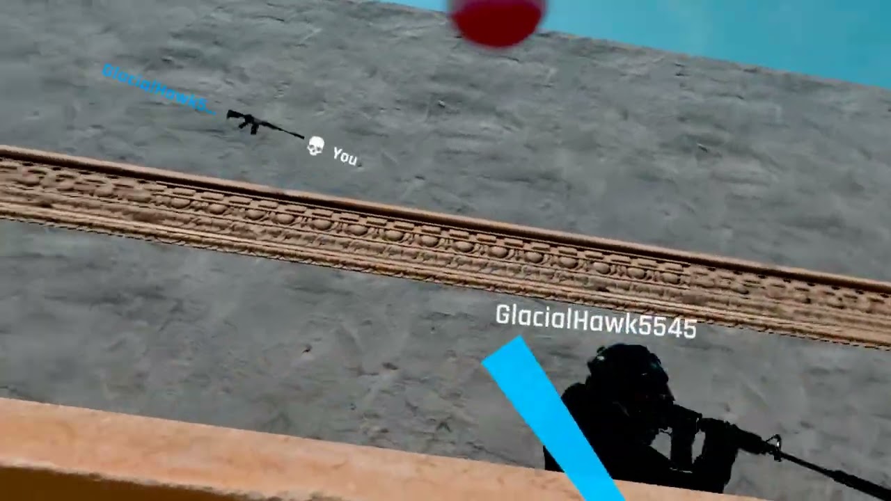 ￼ Playing aim XR ￼in vr