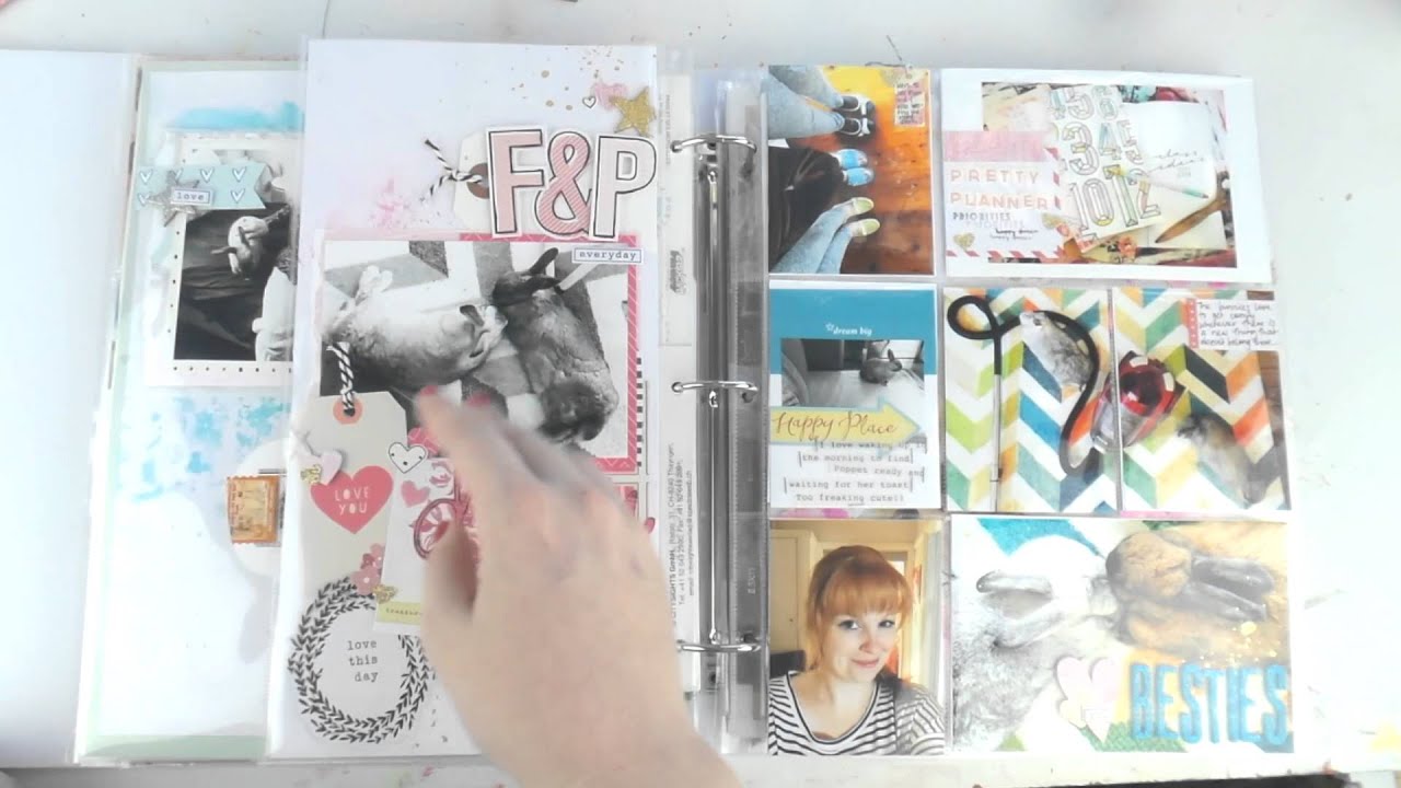 January Scrapbook Album Flip Through
