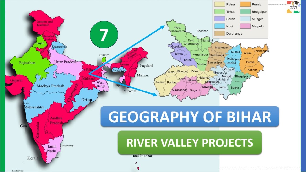 Rivers Valley Projects of Bihar | Geography of Bihar | Bihar Samagra KBC Nano For BPSC #70thbpsc