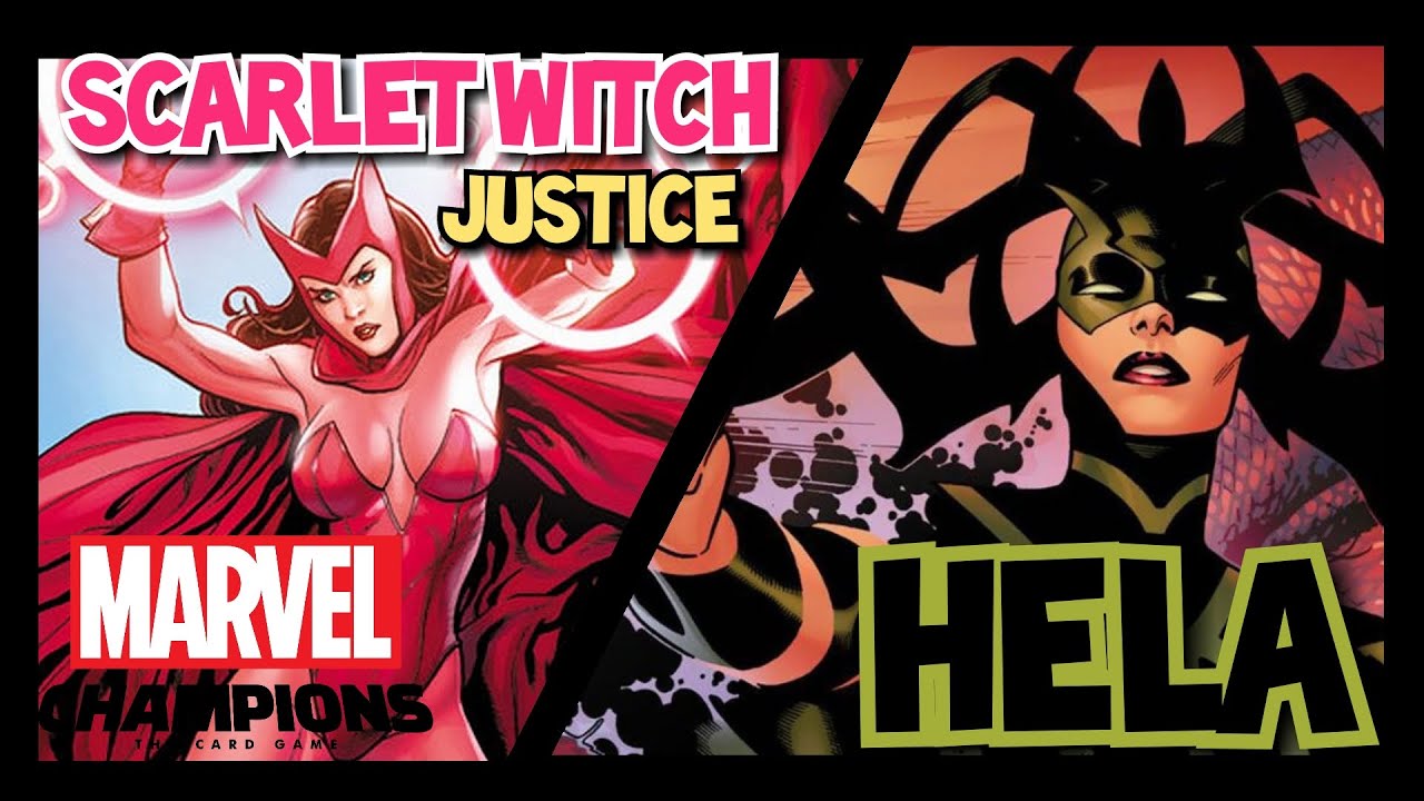 Marvel Champions LCG Deck Testing Scarlet Witch Justice vs. Hela