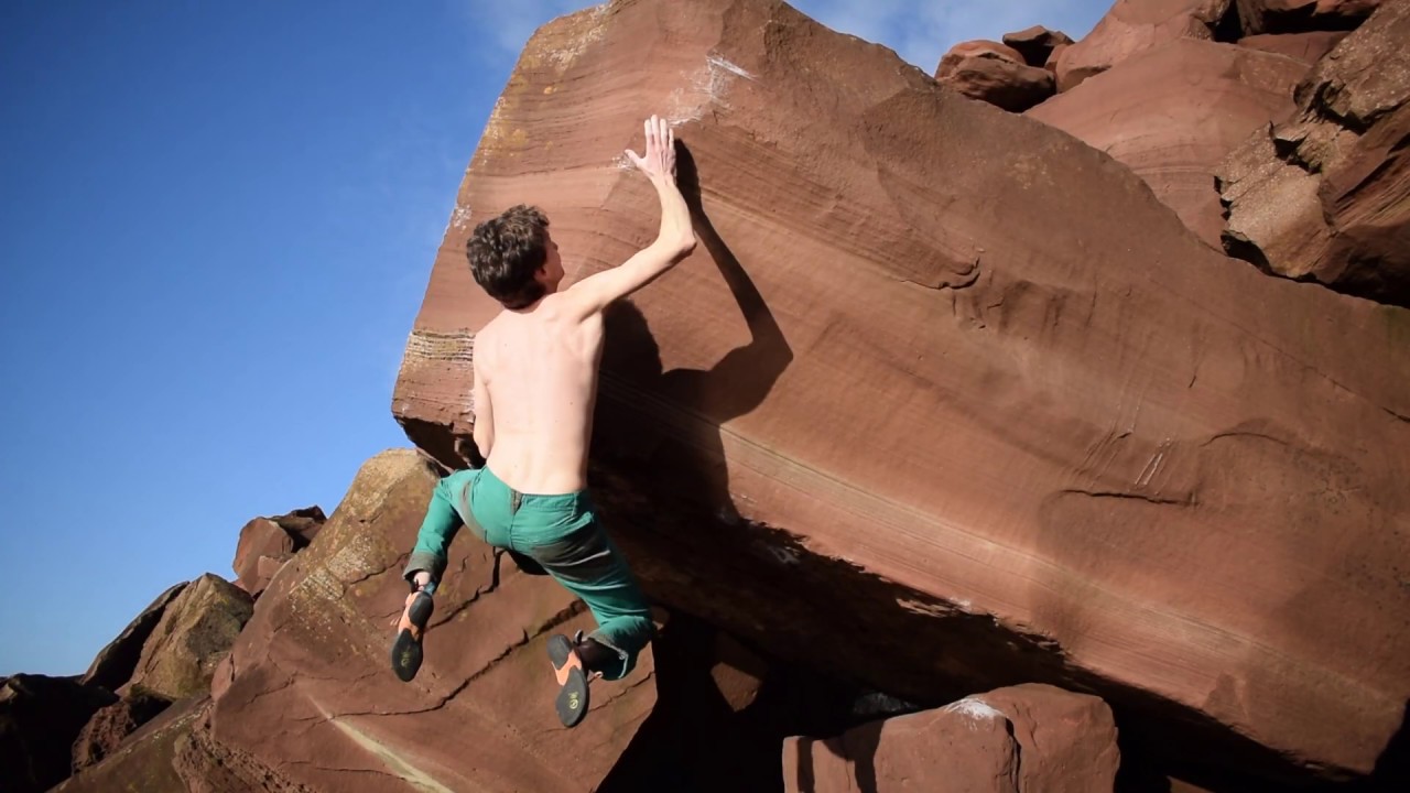 A few Boulder Problems from St Bees South Head. Lake District Bouldering. UK Bouldering.