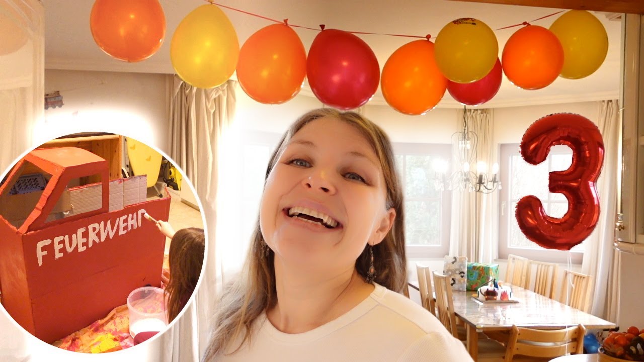 Der 3. Geburtstag 🎂 meines Sohnes - Feuerwehr Kindergeburtstag