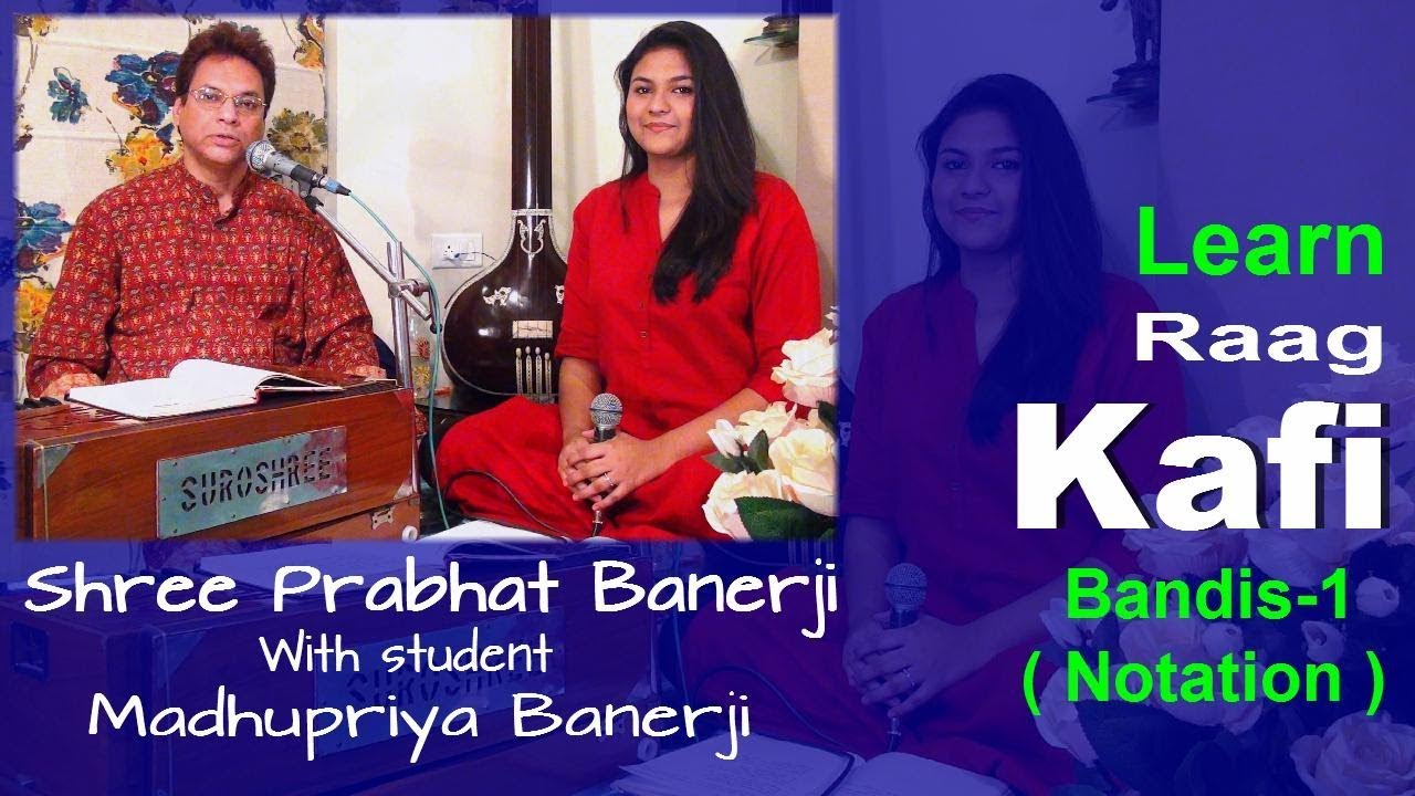 Raag Kafi | Learn Bandis-1 | Notation By Shree Prabhat Banerji Part  3