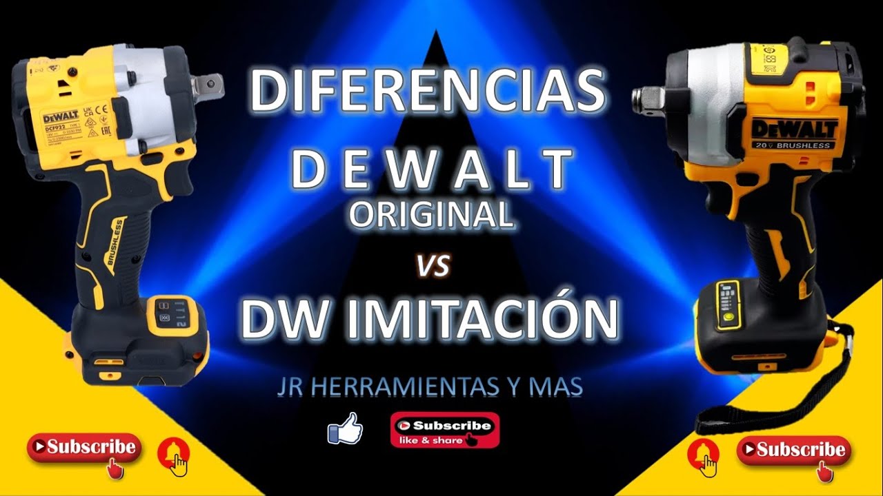 Llave de Impacto DCF922 DEWALT  Original vs Imitación DIFERENCIAS