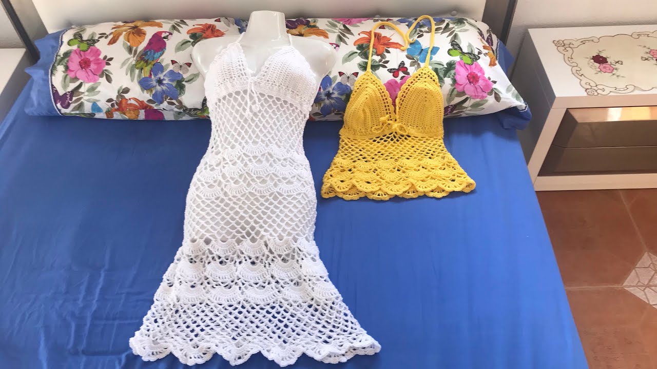 VESTIDO A CROCHET DE PLAYA SUPER FACIL