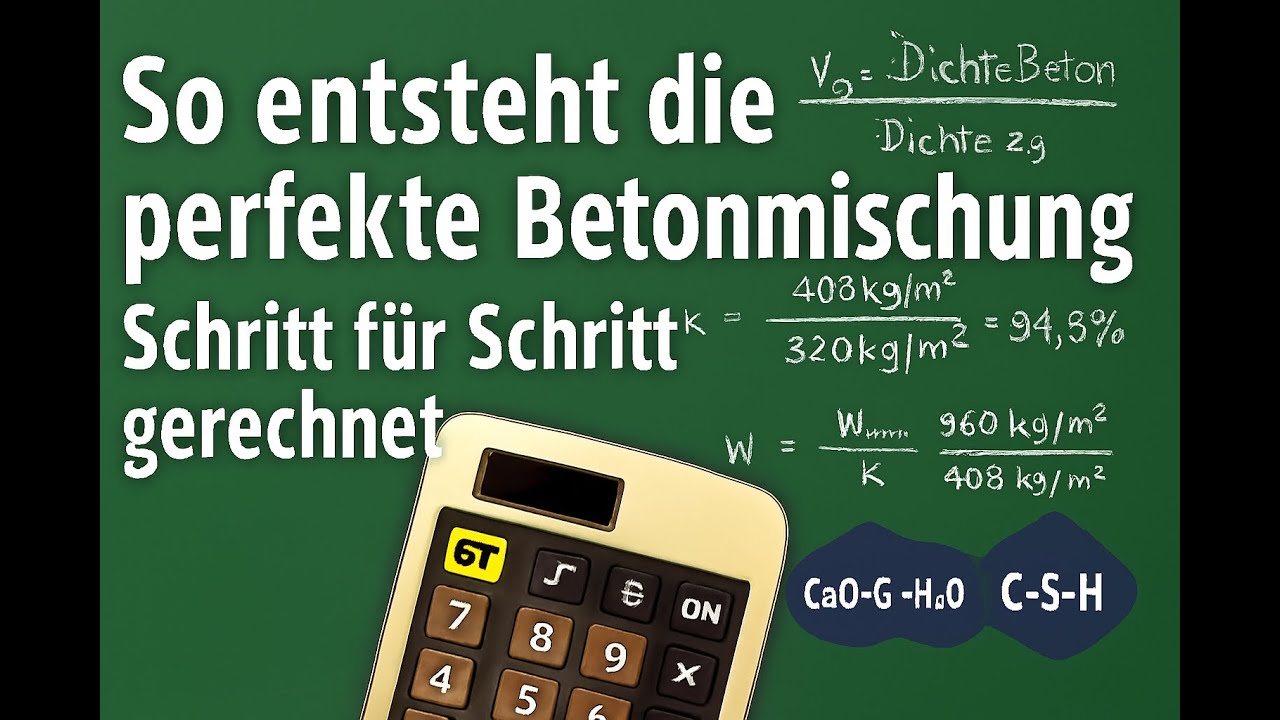 So entsteht die perfekte Betonmischung – Schritt für Schritt gerechnet