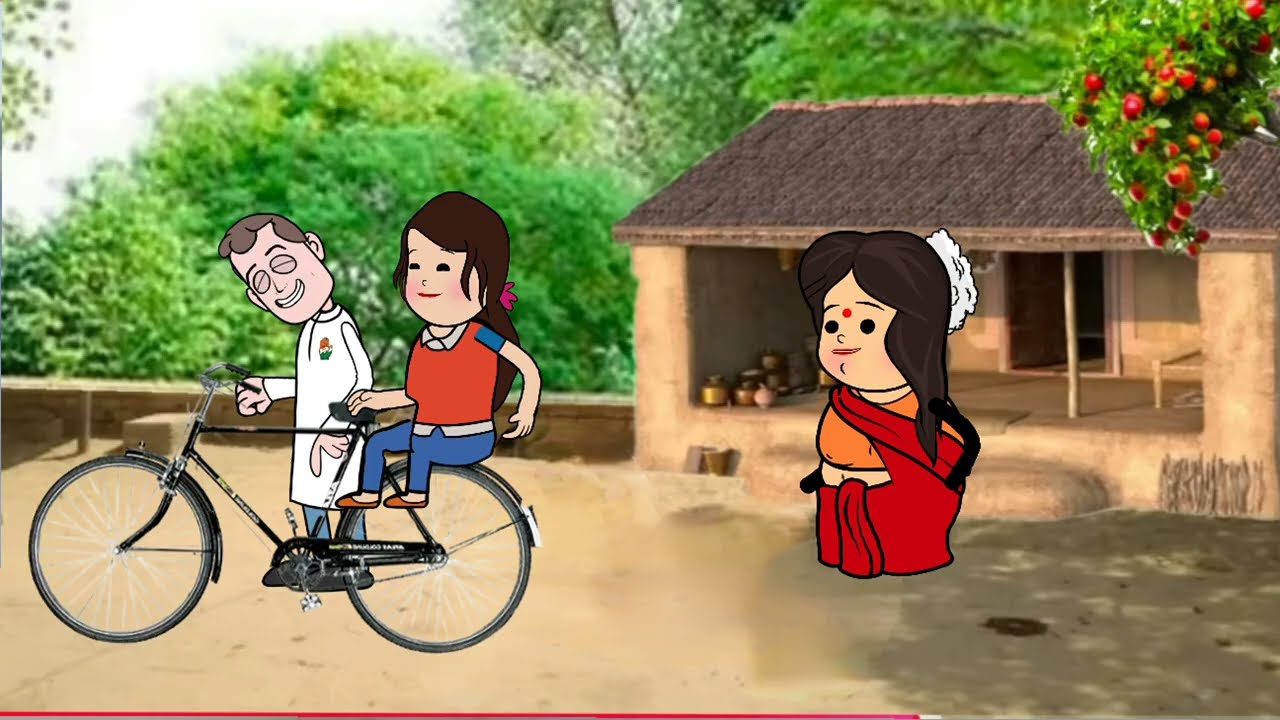 खिचड़ी पर साली के फायदा उठाएं जीजा@RinkiCartoonComedychannel 