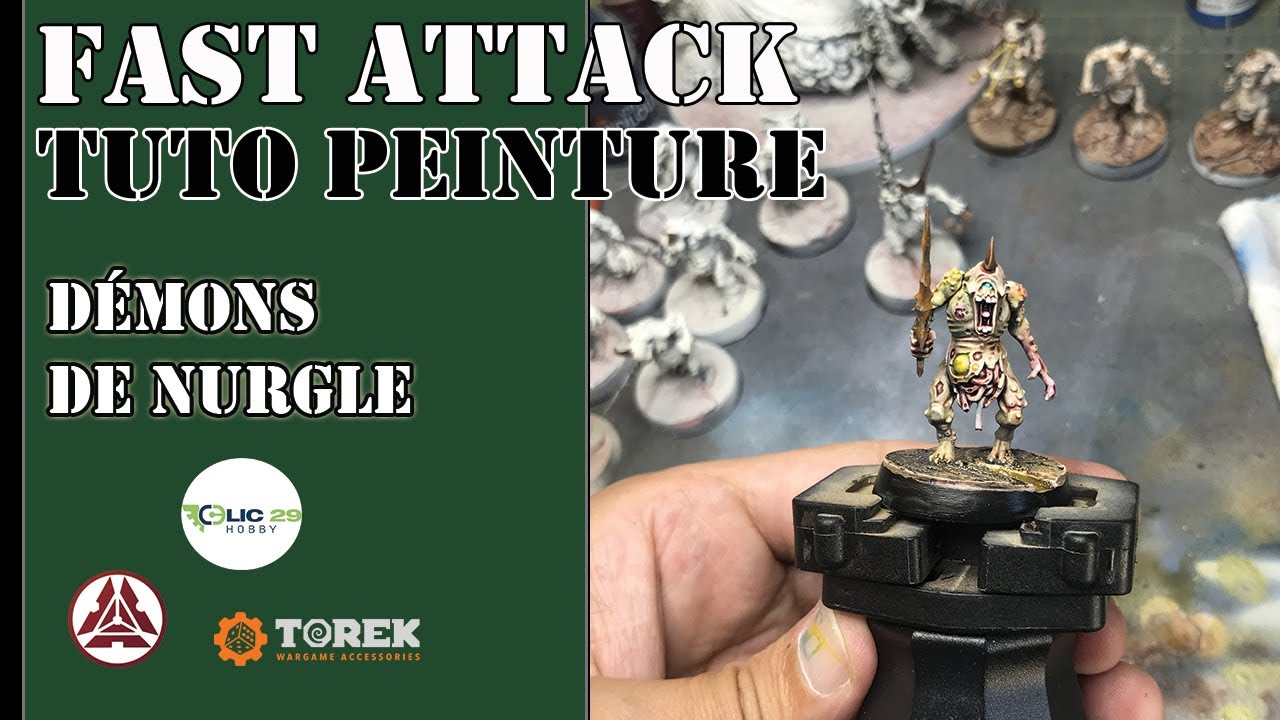 [Tuto] Comment peindre vos Nurgle Deamon facile et rapide !