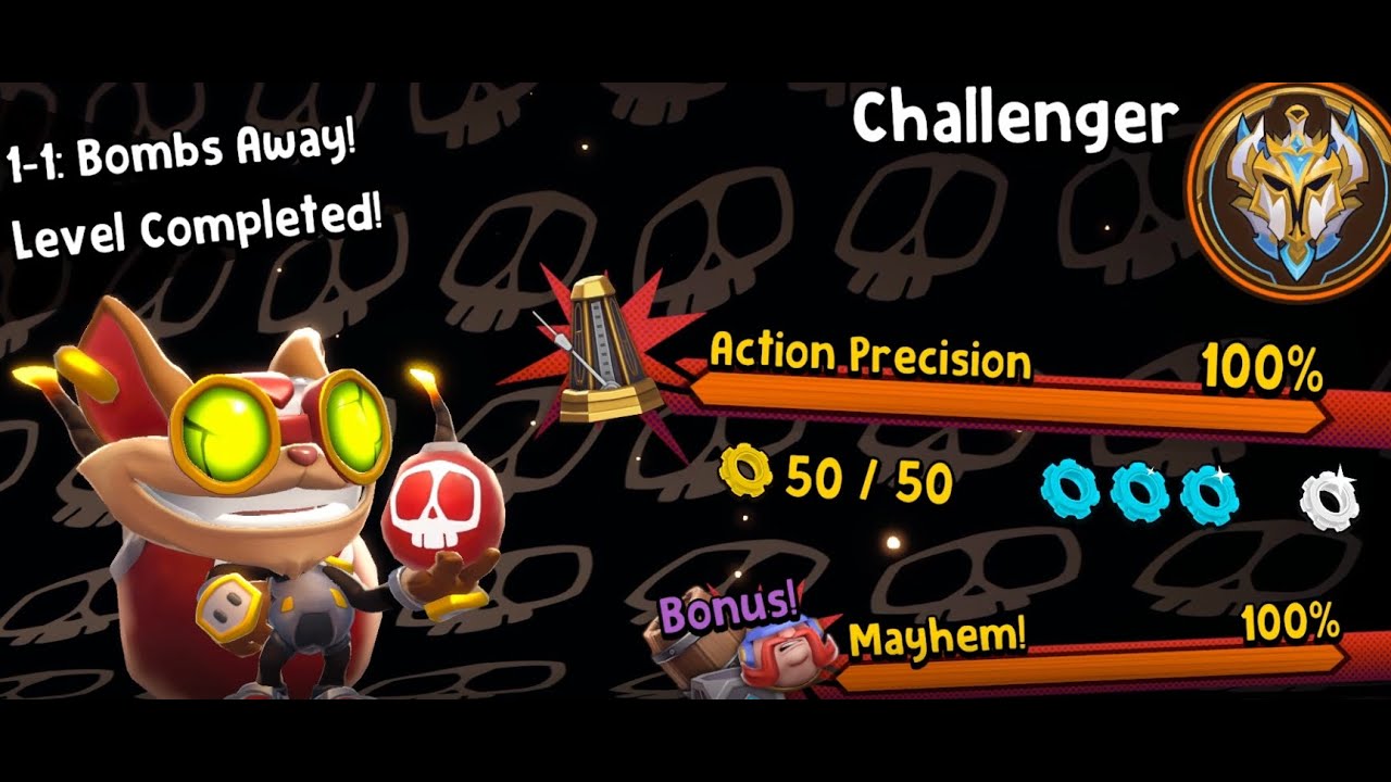 Hextech Mayhem | LvL 1-1 | Normal mode Challenger (100%) | Classic Ziggs skin