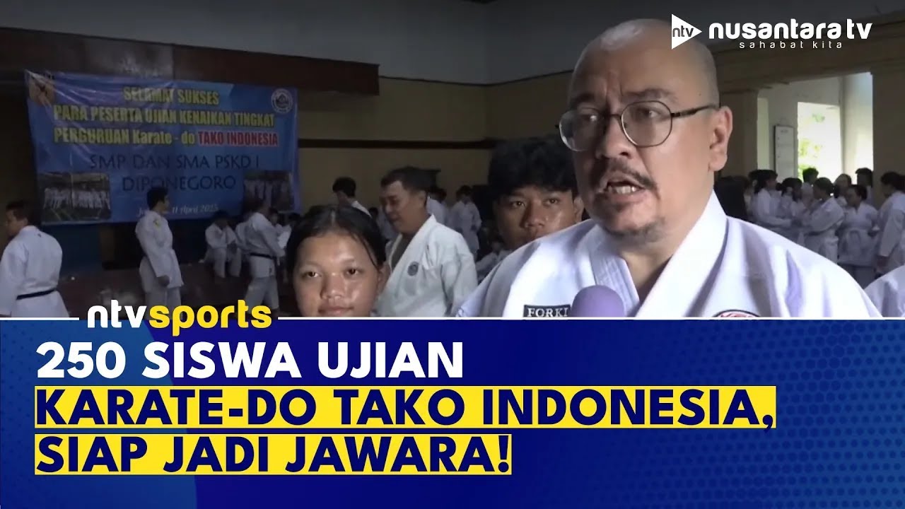 250 Siswa SMP dan SMA Ikuti Ujian Kenaikan Sabuk Karate di SMA 1 PSKD Jakarta | NTV SPORTS