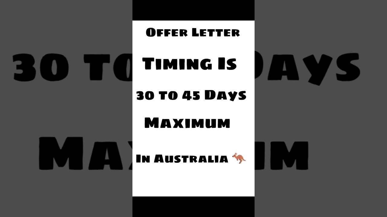 Current Timing Of Offer Letter After Ban Indian Students 😱?🇦🇺