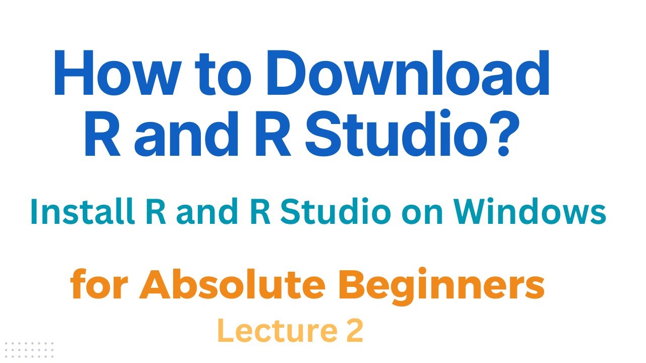 Installing R and RStudio on Window: Step-by-Step Guide for Beginners| R learning for biologist