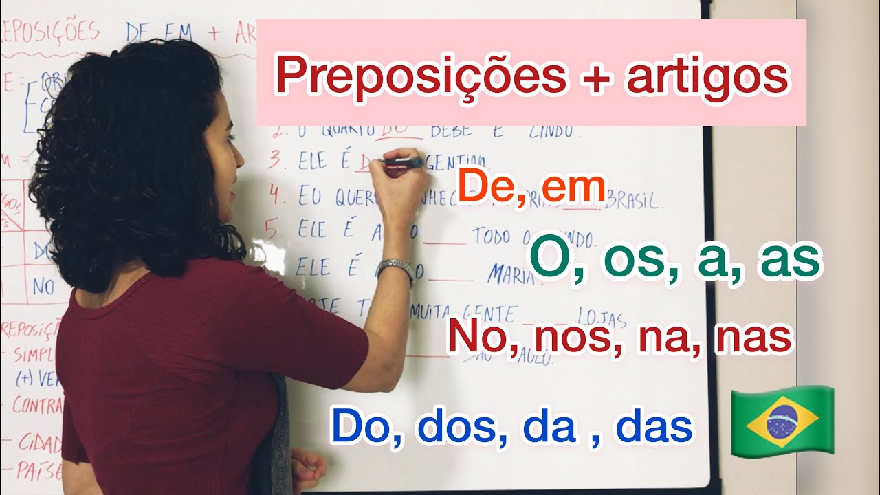 Preposições + artigos ( contrações). Aprender português