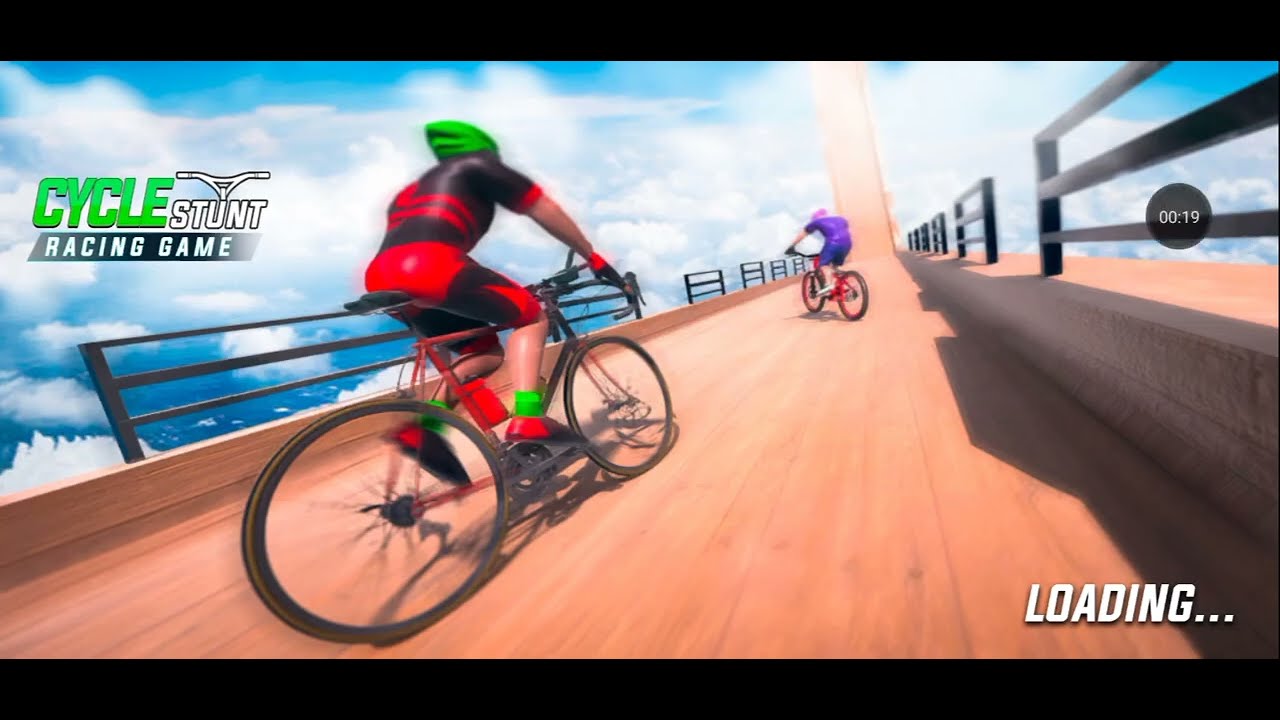 CYCLE STUNT RACING GAME 🎮 || MY FIRST VIDEO || 